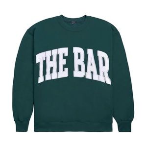 The Bar: VARSITY SWEATSHIRT HUNTER GREEN